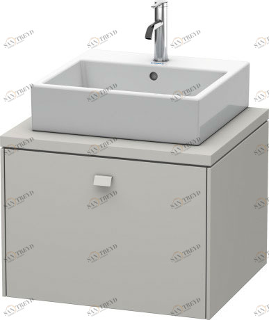 BR511000707 Тумбочка для консоли Brioso #BR5110 620 x 550 мм Бетонно-серый матовый декор Duravit