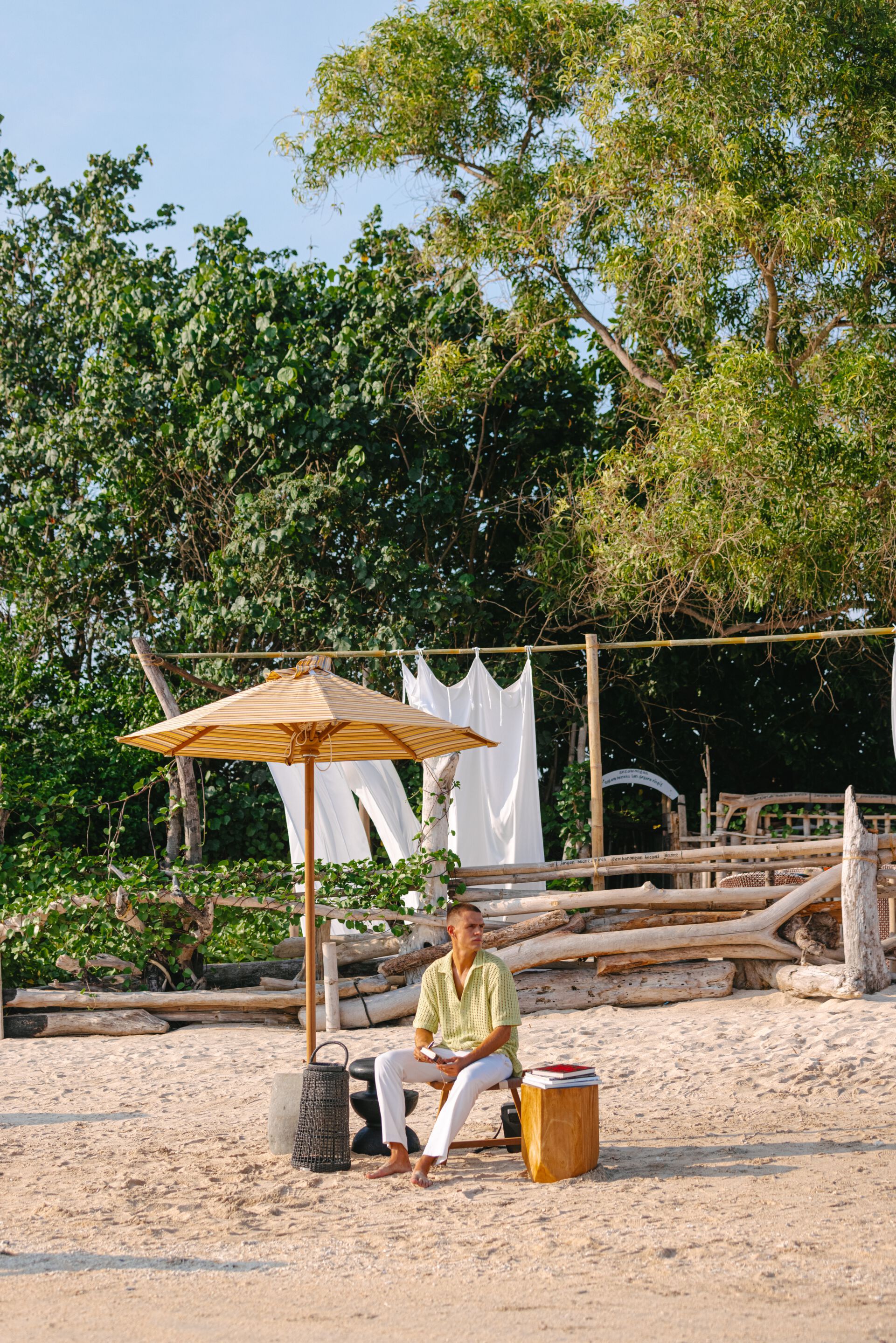 Тканевый зонт с телескопическим закрытием cbdesign Майами ARCH-00069542 - Вид №8