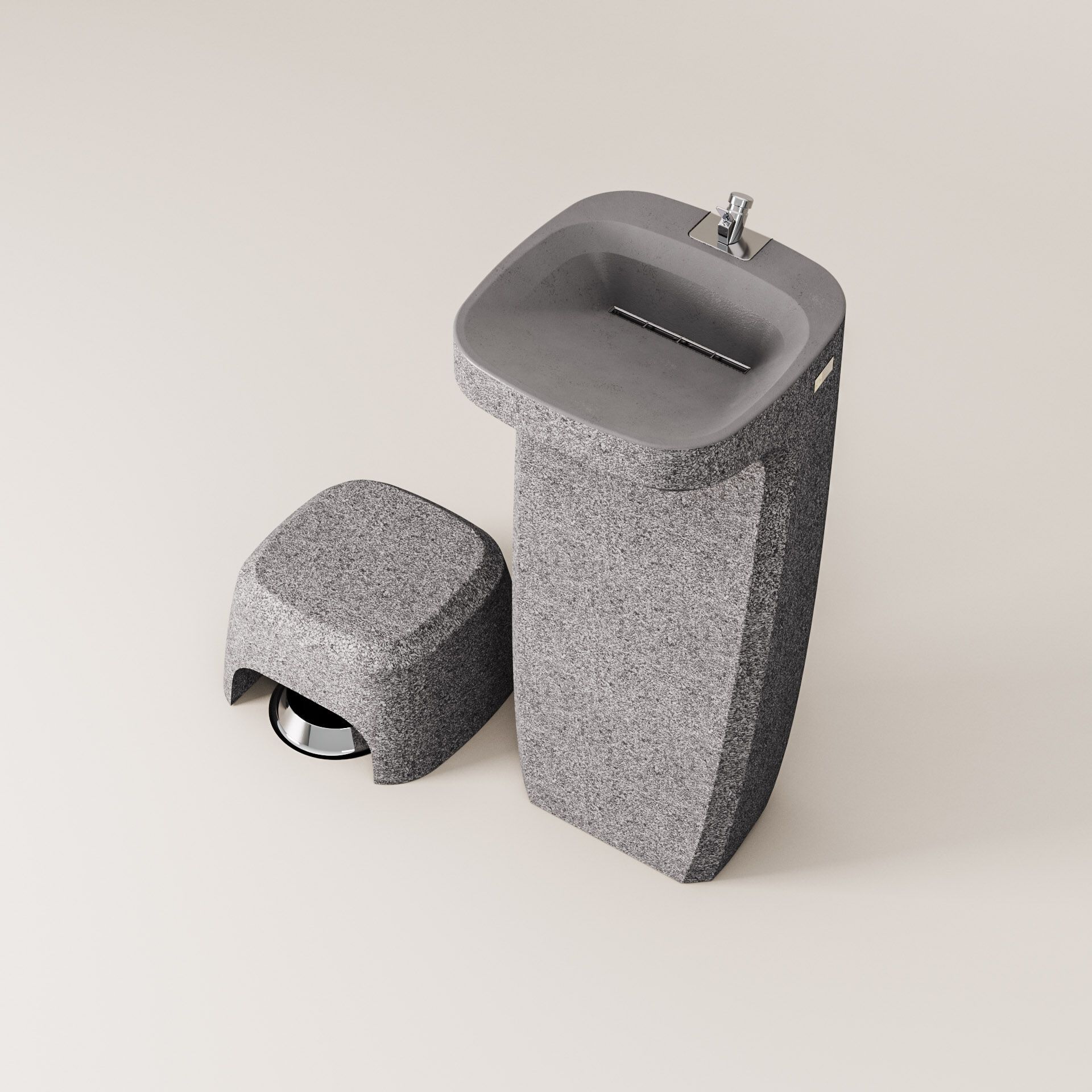 Бетонный пол фонтан Kremen ARCH-00068100 - Вид №17