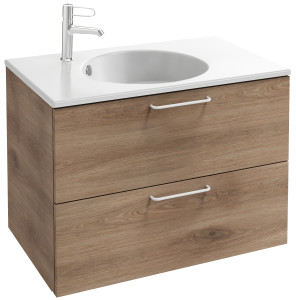 EB2522-R6-M90 Тумба под столешницу 80 см, 2 ящика, белая ручка JACOB DELAFON ODÉON RIVE GAUCHE