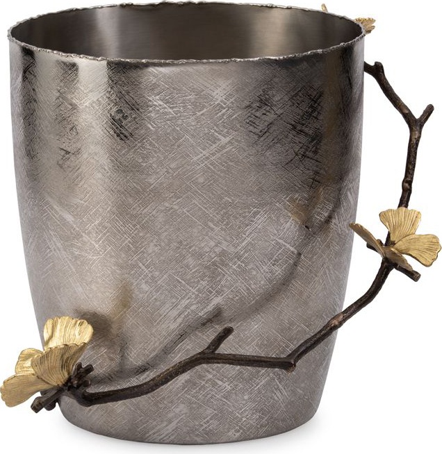 10636988 Michael Aram Ведерко для льда Michael Aram Бабочки гинкго 23см, сталь нержавеющая Сталь нержавеющая 