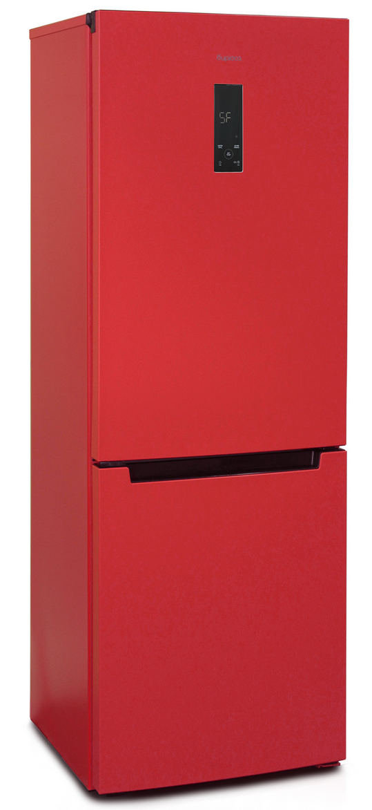 9185843 Холодильник с морозильником   Бирюса H920NF красный STDN-0075589