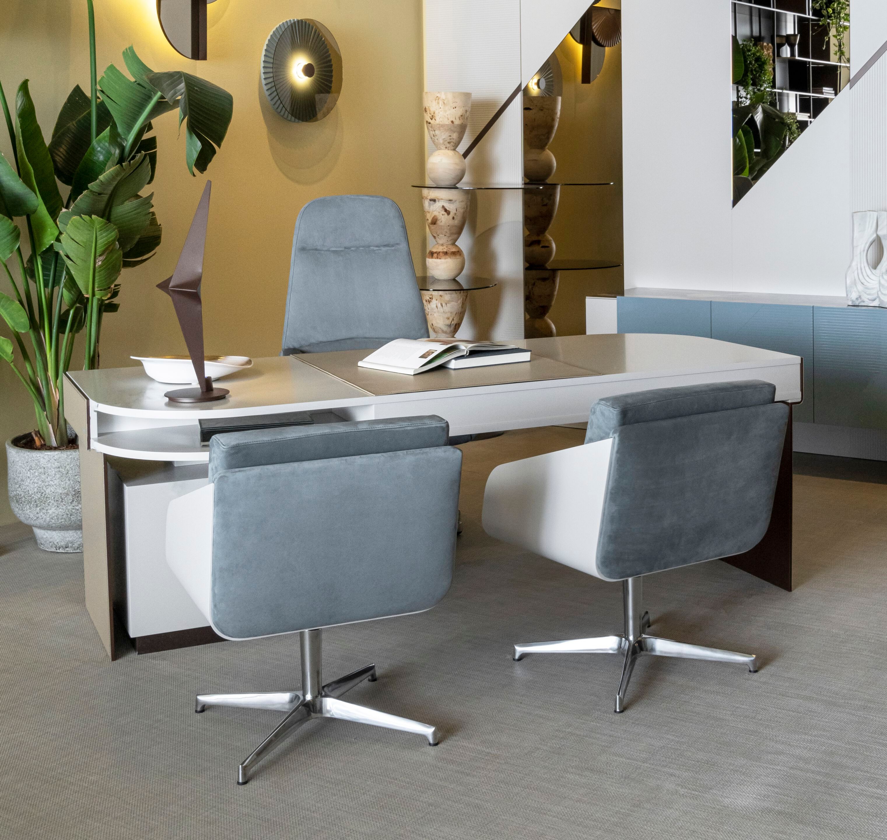 Кожаный стол с ящиками Bizzotto Italia ARCH-00048104 - Вид №4