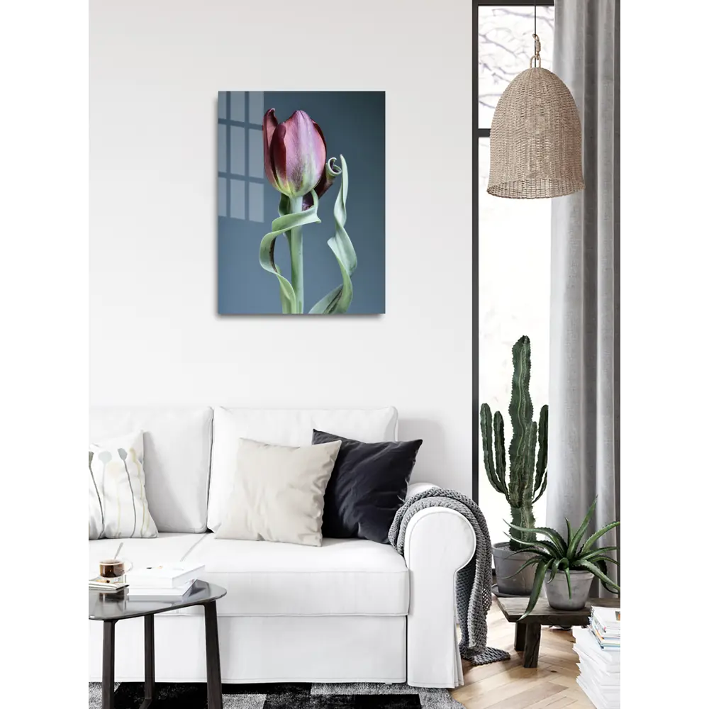 Картина на стекле "Цветы синие" 60x80 см 82924208 STLM-2202026 ARTABOSKO  - Вид №4