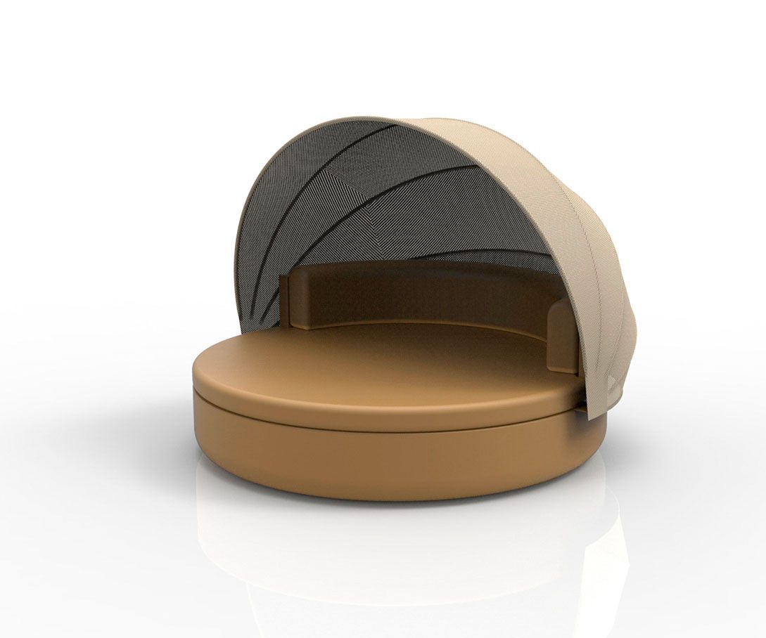 088228 Кровать Ulm c фиксированной спинкой и складным навесом Vondom Vela - Вид №3