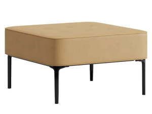 Кожаный квадратный пуф