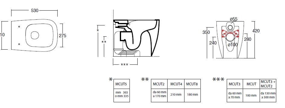 Напольный керамический туалет Alice Ceramica Wunder ARCH-00069559 - Вид №3