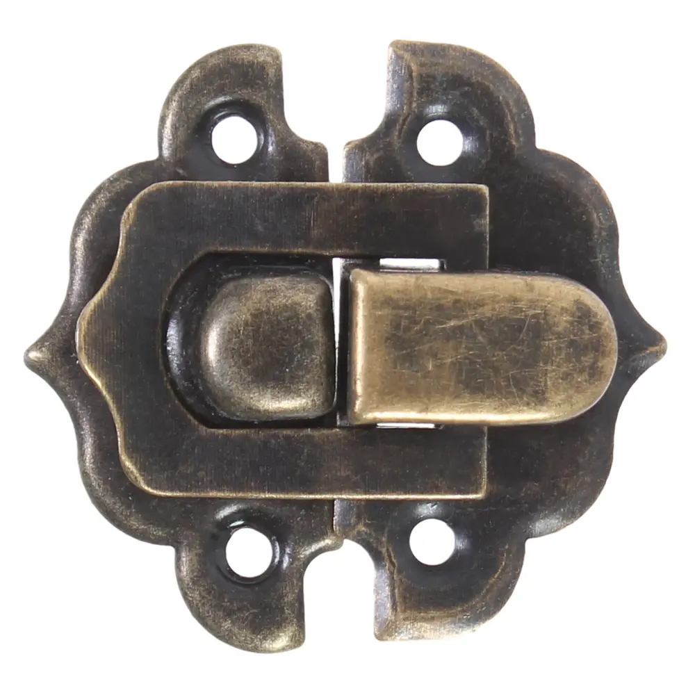 Замок для шкатулок 30х30 мм, цвет бронза ЛЕВША STLM-2086412