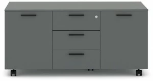 Bralco Низкий офисный шкаф на колесиках Operative