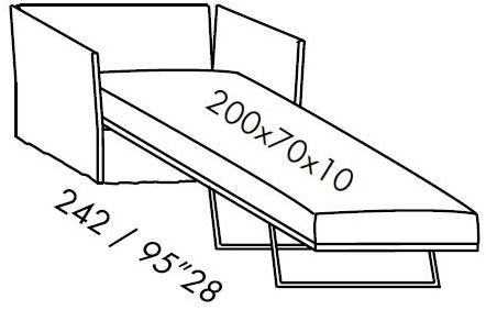Meridiani Кресло-кровать со съемным чехлом из ткани Fox sun-id-1500377 - Вид №6