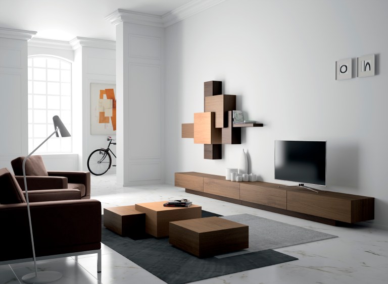 107326 Модульная композиция под ТВ 01 La Ebanisteria Collage