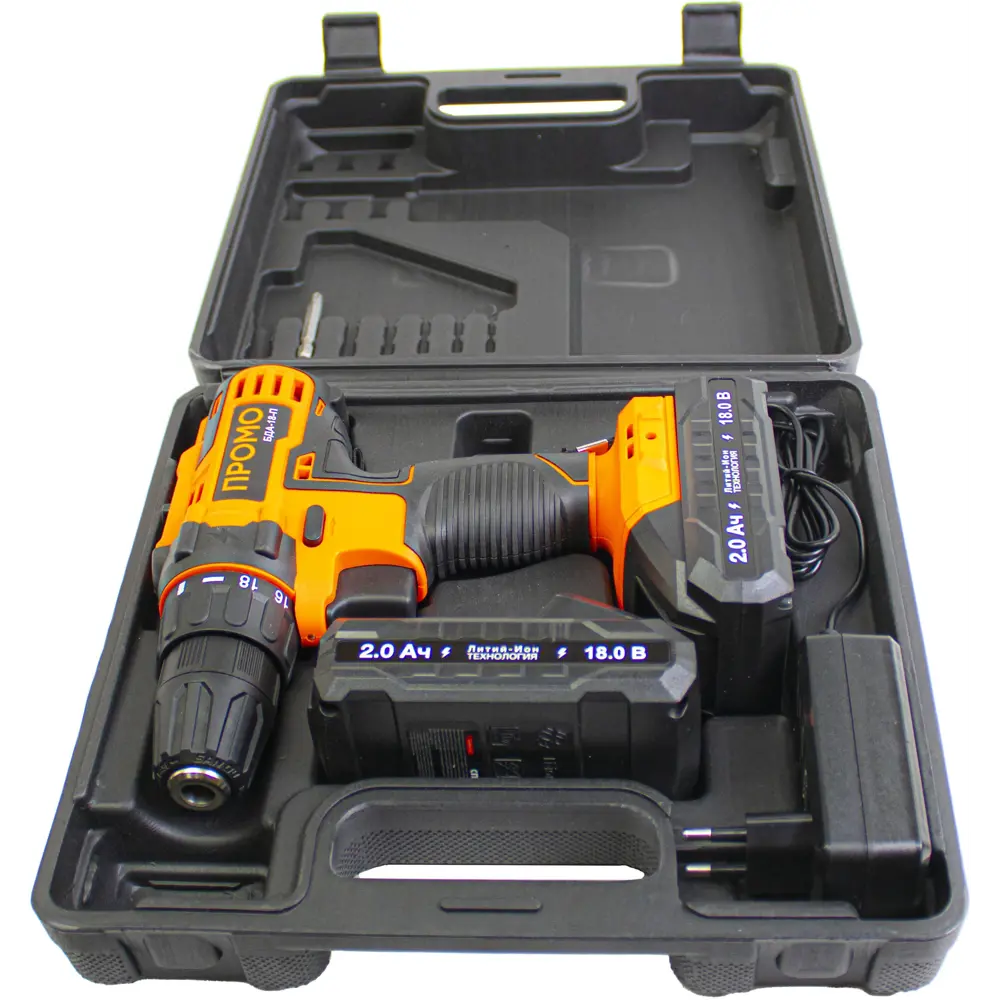 Аккумуляторная дрель-шуруповерт Спец Промо БДА-18П с двумя батареями 87767524 STLM-0075622 - Вид №5
