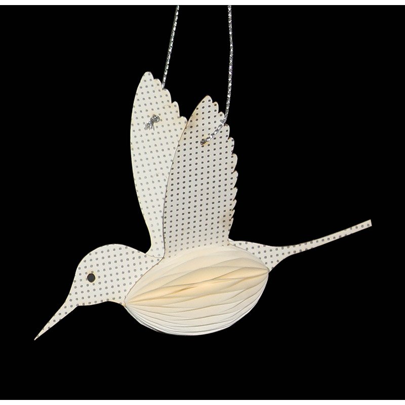 Украшение новогоднее подвесное бумажное "Птица" Bird ENJOYME  253084 Фиолетовый  - Вид №2