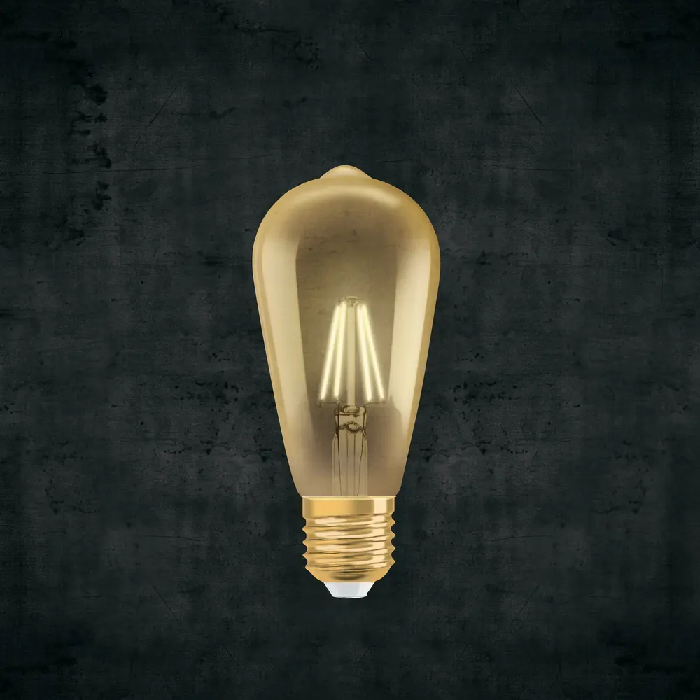 Лампа светодиодная Osram филаментная E27 230 В 7 Вт/825 Edison 19387683 STLM-2024646  - Вид №2