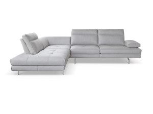 Кожаный угловой диван