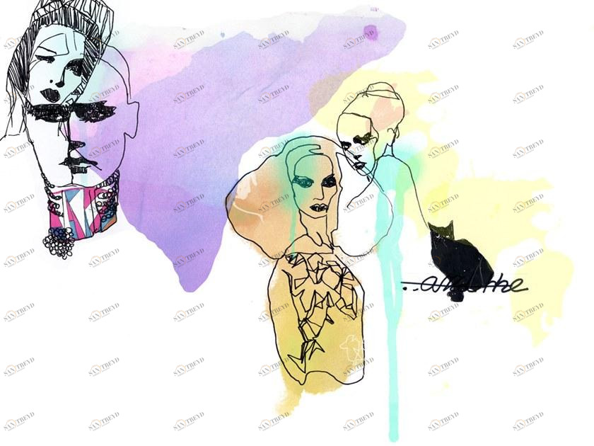 MOMENTI Авторский художественный принт Crazy home paintings Gi-002