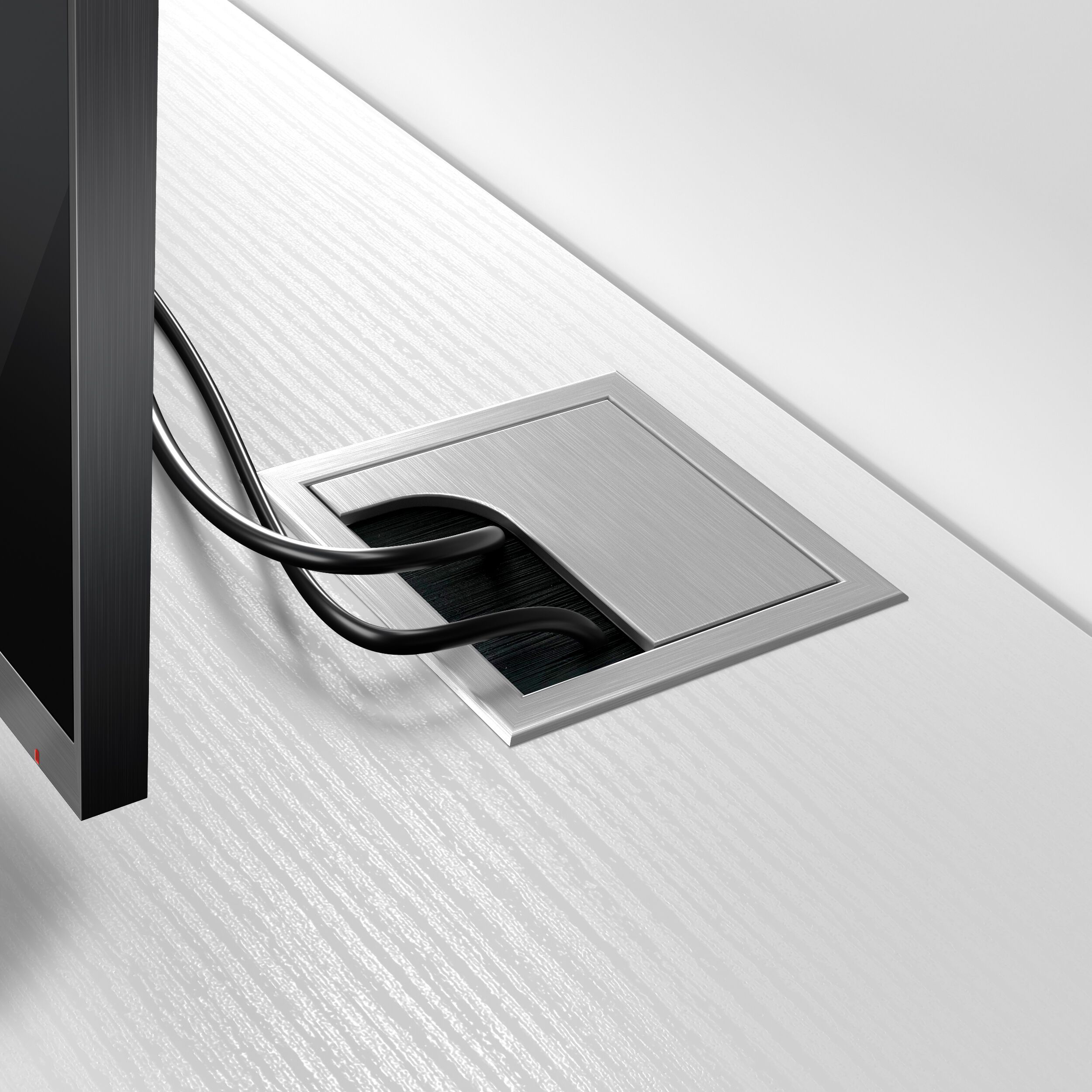 Мебель для телевизора из меламиновой ткани с системой кабельных втулок и распашными дверцами Mobili Fiver Rachele ARCH-00106865 - Вид №27