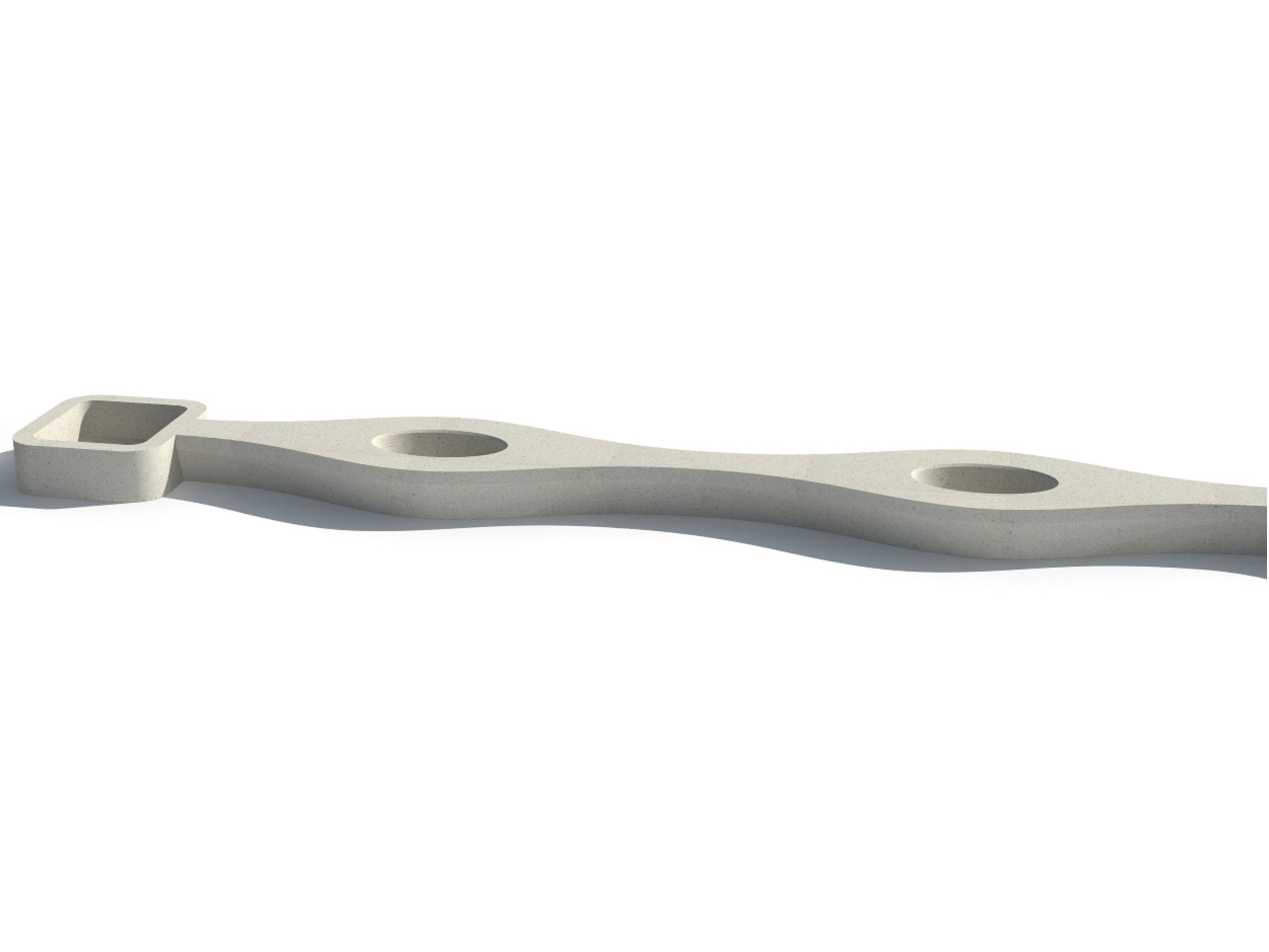 Реконструированная каменная скамья со встроенной плантатором Viscio Urban Design CHAIN ARCH-00108710