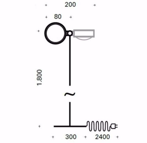 Top Light Торшер для чтения из металла с гибким кронштейном sun-id-1449455 - Вид №3