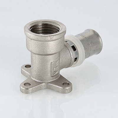 VTm.254.N.002005 Пресс-фитинг – угольник с креплением (водорозетка) Valtec 20 мм х 3/4"  - Вид №16