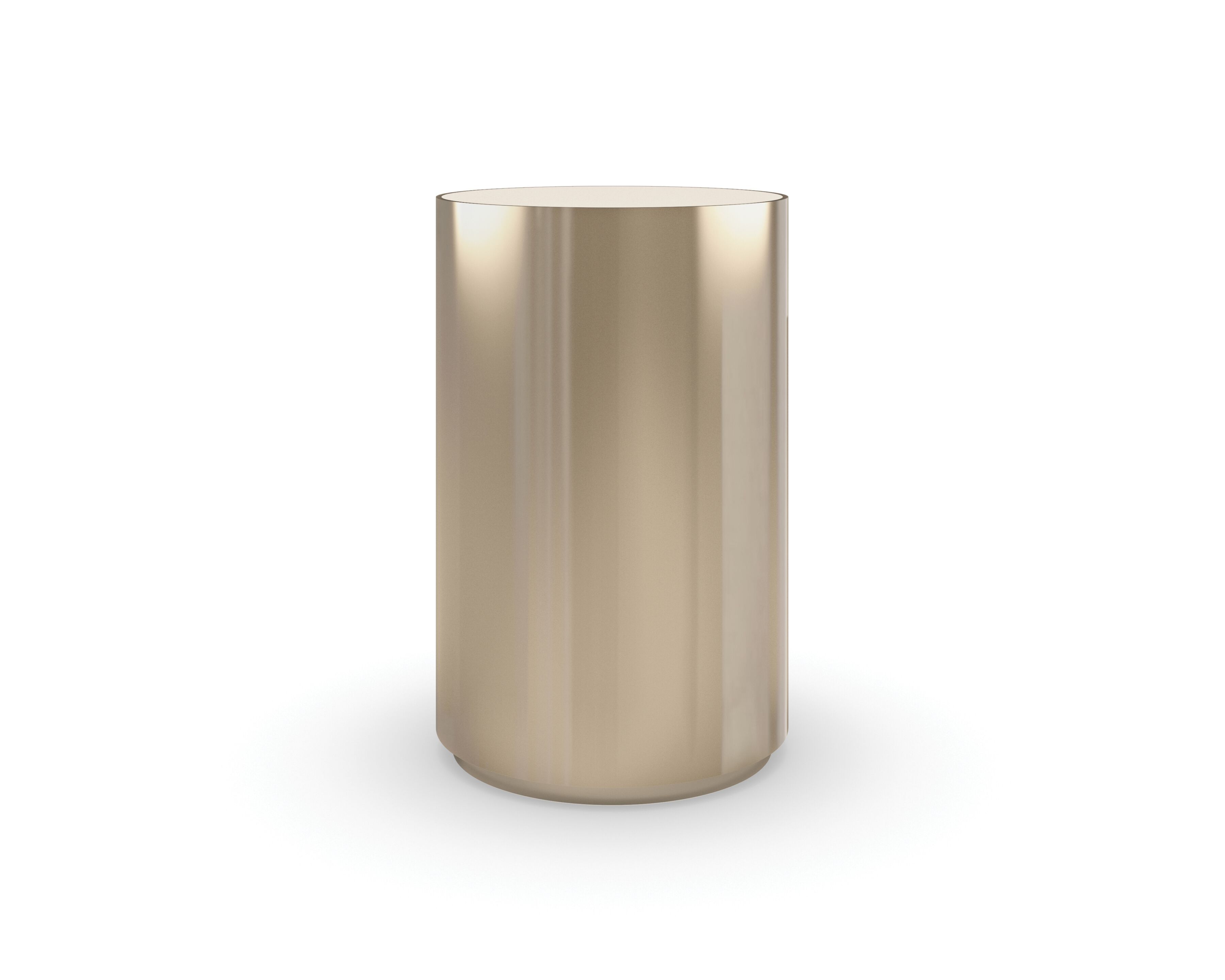 Стальной высокий круглый журнальный столик с каменной столешницей Caracole ROUND ABOUT ARCH-00079244 - Вид №2