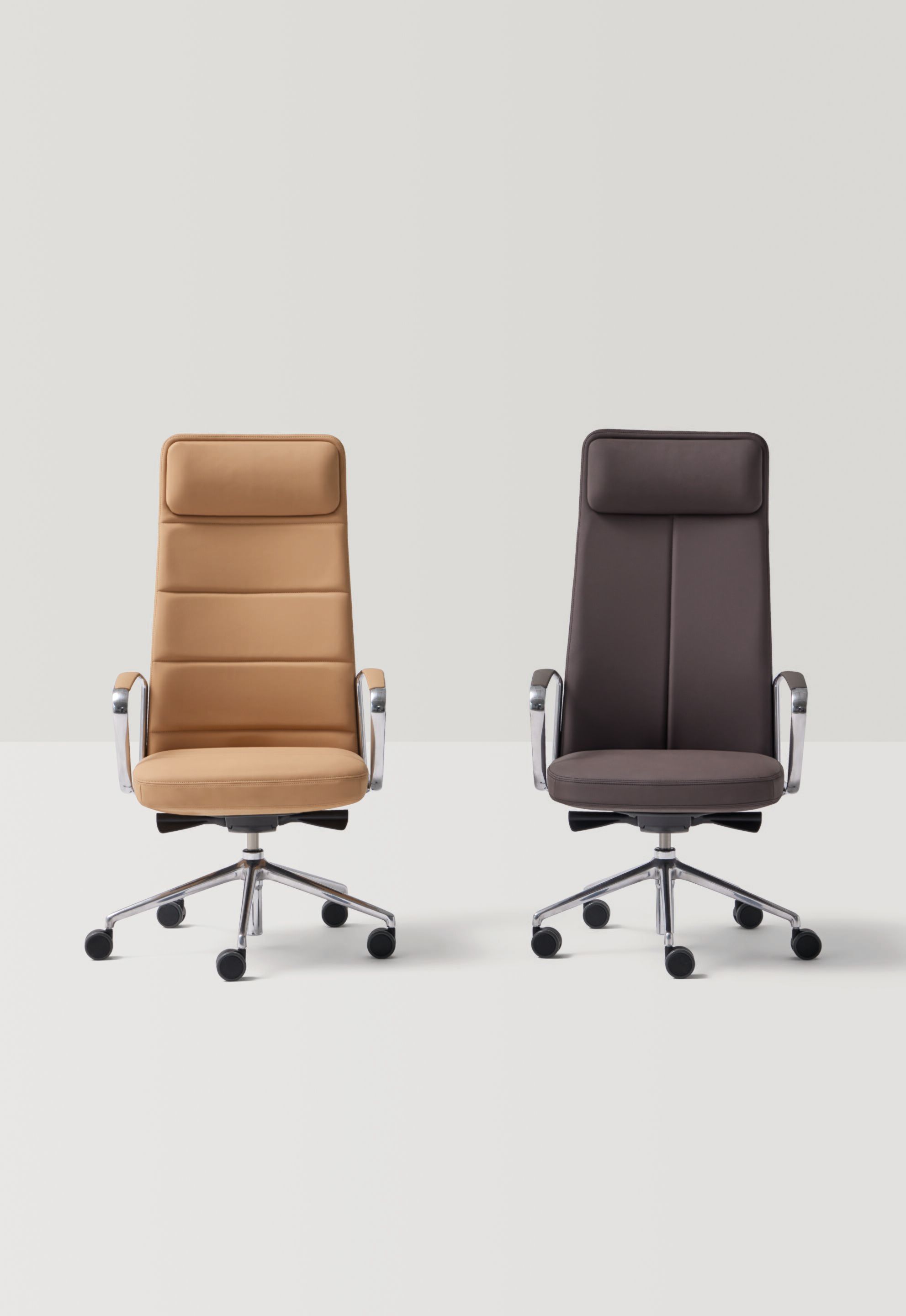 5-спицевое кожаное вращающееся офисное кресло с высокой спинкой INCLASS ZenPro ARCH-00120578 - Вид №1