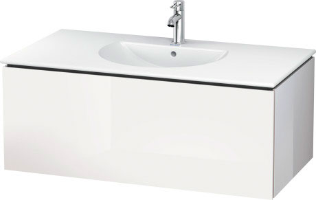 LC616309191 Тумбочка подвесная L-Cube #LC6163 1020 x 534 мм Серо-коричневый декор Duravit - Вид №2