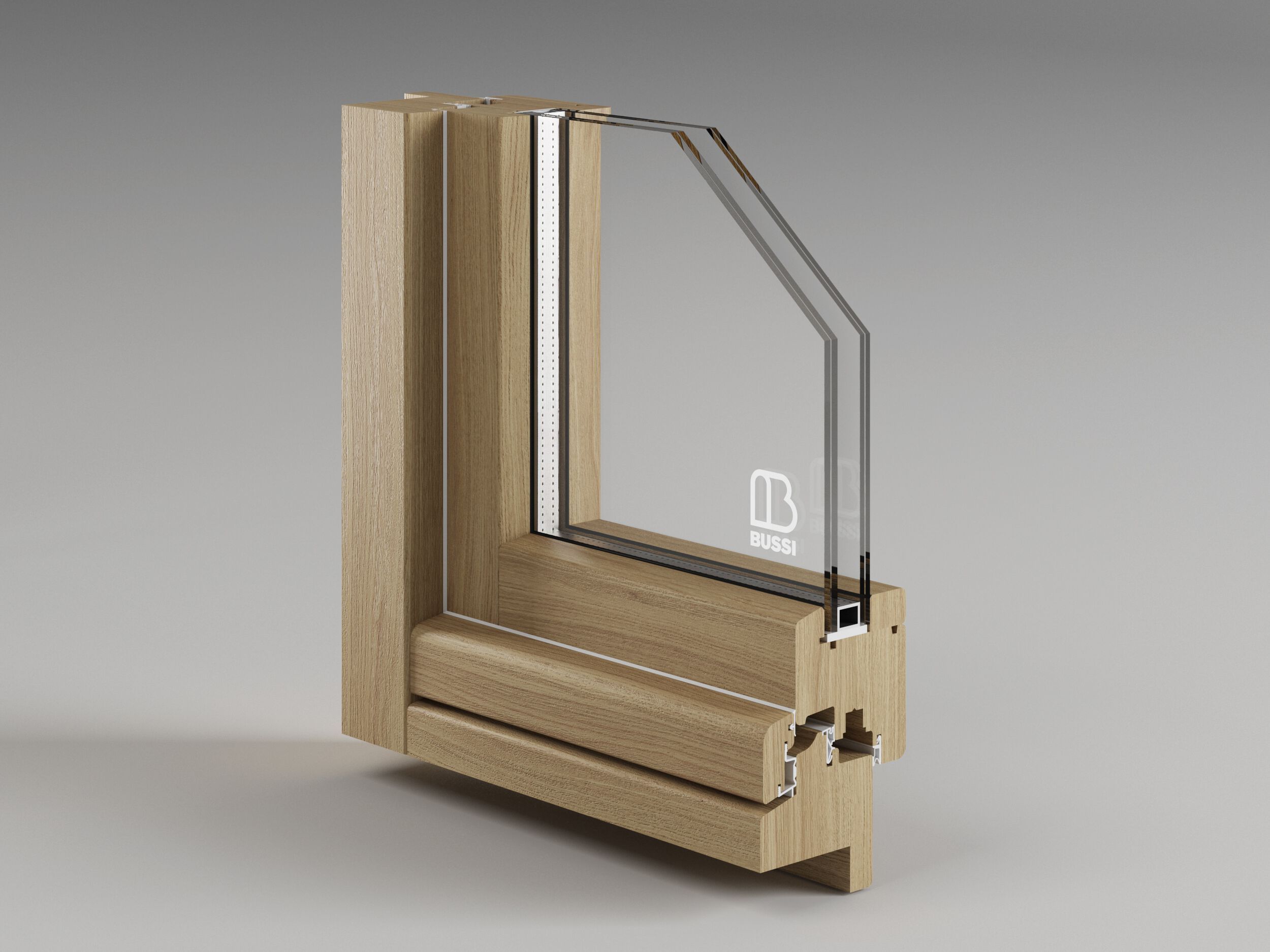 Деревянные окна Bussi LEGNO 78 ARCH-00098757 - Вид №1