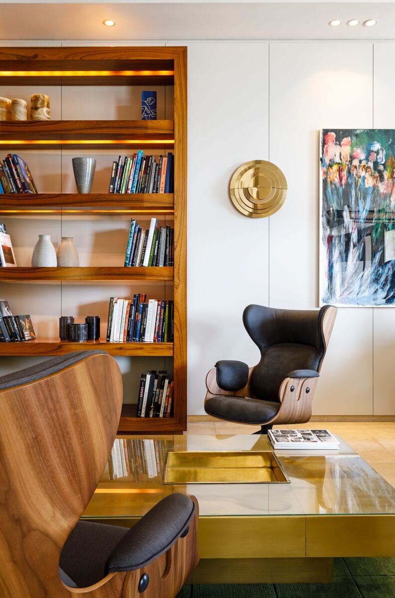 Кожаное кресло с высокой спинкой BD Barcelona LOUNGER ARCH-00103457 - Вид №4