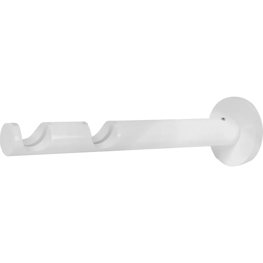 Держатель двухрядный с пластиковой вставкой 2 см цвет белый ARTTEX STLM-2141051