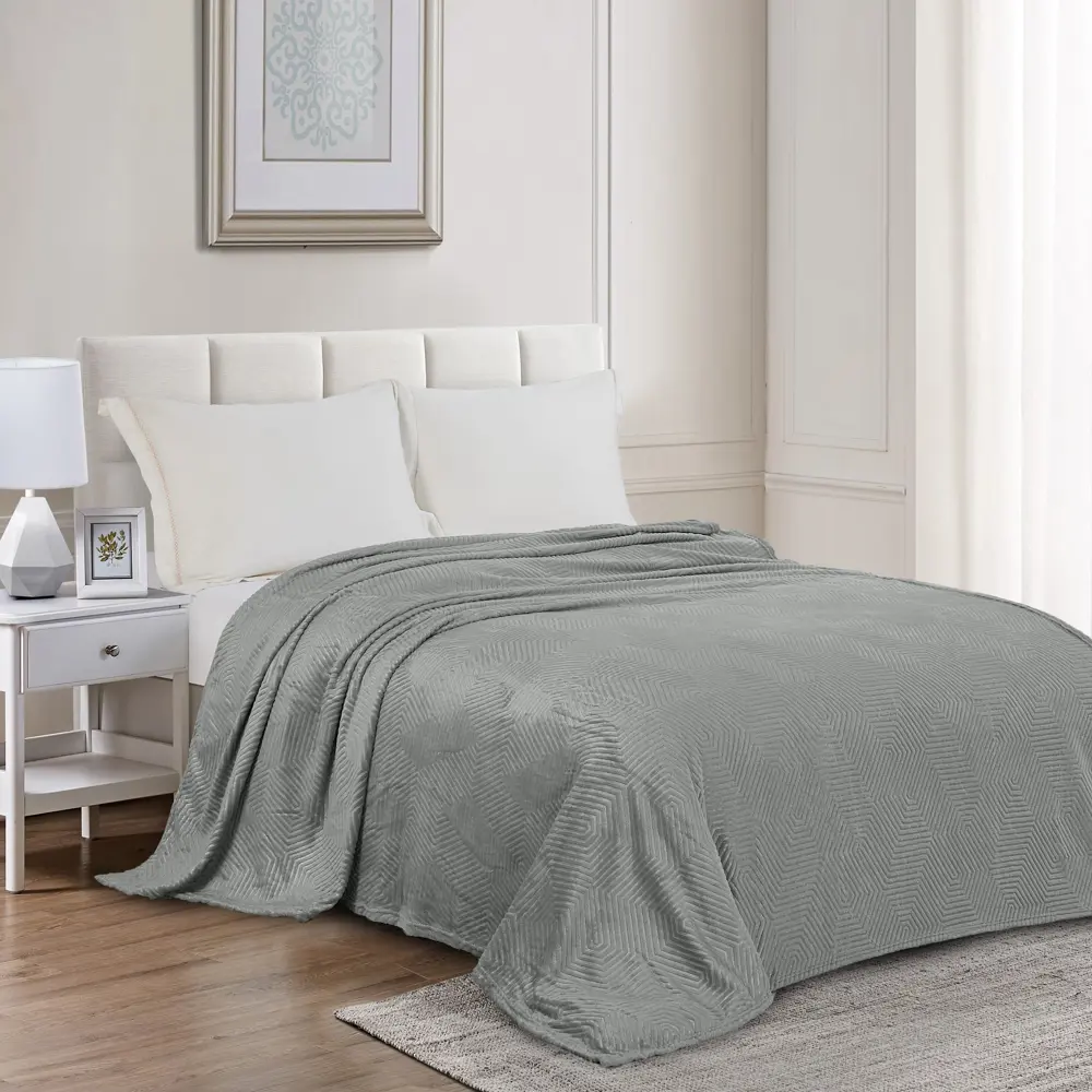 Плед Berta 150x200 см жаккард цвет серый 87901836 STLM-2151449 СТОЛИЦА ТЕКСТИЛЯ - Вид №4