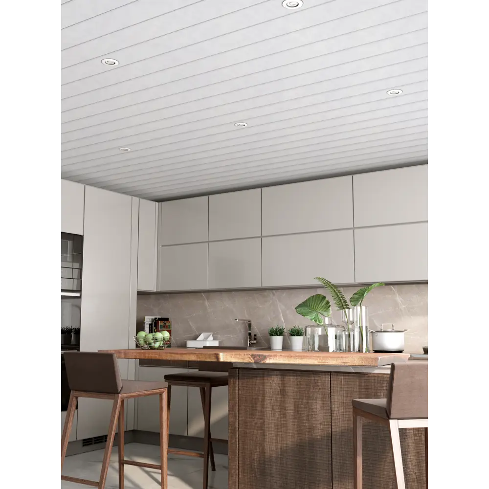 Набор реек 2x1.05 м цвет белый мрамор CESAL STLM-2031721