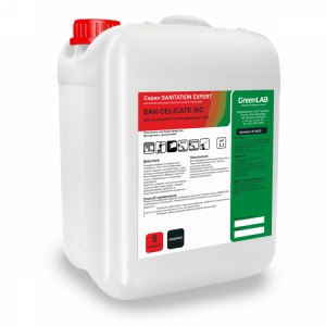 SN-119/5 GreenLAB SAN - DELICATE WC, 5 л, для деликатной чистки акриловых ванн