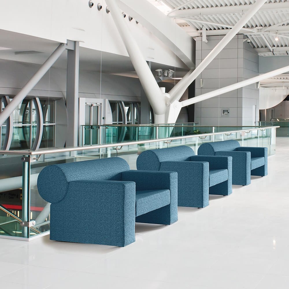 Акустическое тканевое кресло с подлокотниками Caimi Brevetti цилиндр ARCH-00136816 - Вид №10