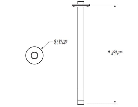 Потолочный душ BARIL RAC-1218-02 ARCH-00054385 - Вид №2