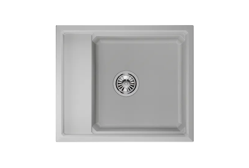 KS-6004, АРКТИК (БЕЛЫЙ), кухонная мойка, кварц GRANULA 6004-ST311 - Вид №2