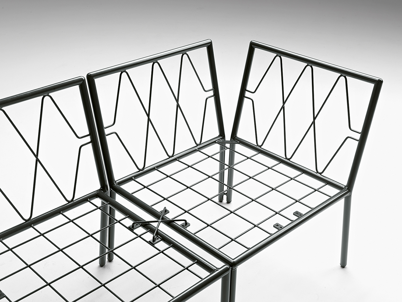 Zero 209 Модульная система диванов с крашеным стальным каркасом и катафорезом. Ткань для улицы. Угловой модуль. Et al. Zero - Вид №3