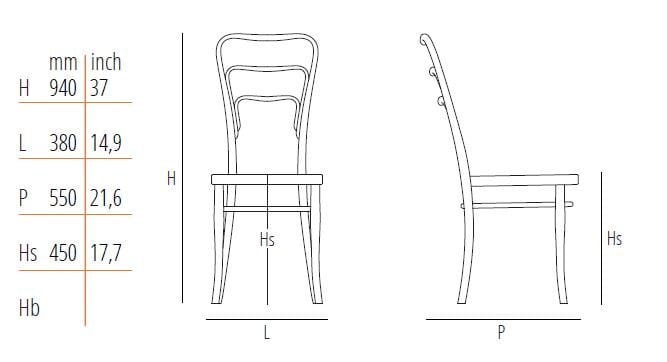 Стул из бука Wiener GTV Design Вена 144 ARCH-00152190 - Вид №5