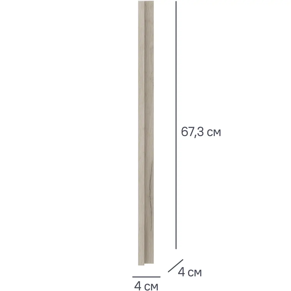 Угловой элемент Santreyd для кухонного гарнитура в шоколадном цвете 87234090 Дейма темная STLM-0876485