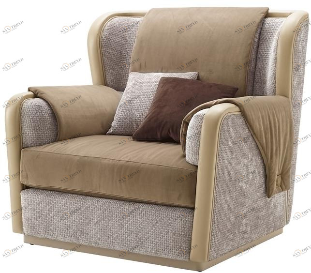 A.R. Arredamenti Кресло из ткани с подлокотниками Oliver Ol91