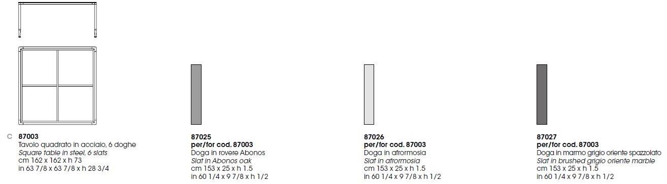 Giorgetti Квадратный садовый стол Gea sun-id-1484951 - Вид №3