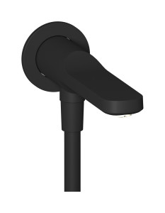 Настенный излив со встроенным дивертером и креплением для душевого шланга. WE ARE IB tw305mb Matt Black TAAAC