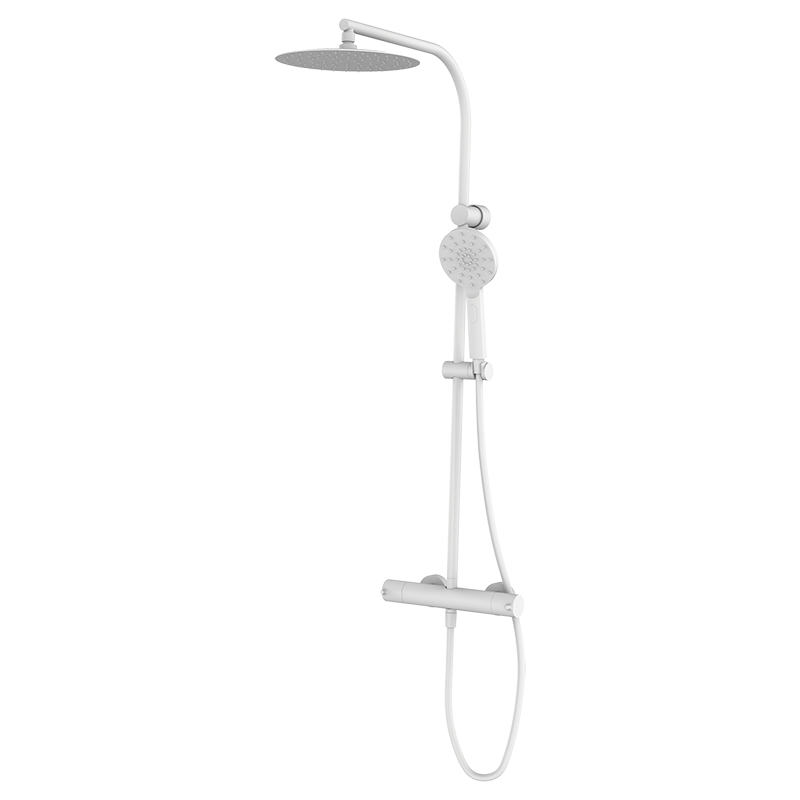 47425471 PREMIUM Белый мужчина душ термостатический с колонкой Белый GRB MIXERS 