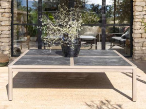 HPL квадратный низкий садовый стол