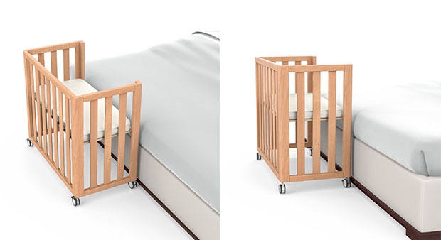 Приставная кроватка Bed Co-sleep натуральная ELLIPSE ELLIPSE BED 351607 Бежевый Santreyd  - Вид №2