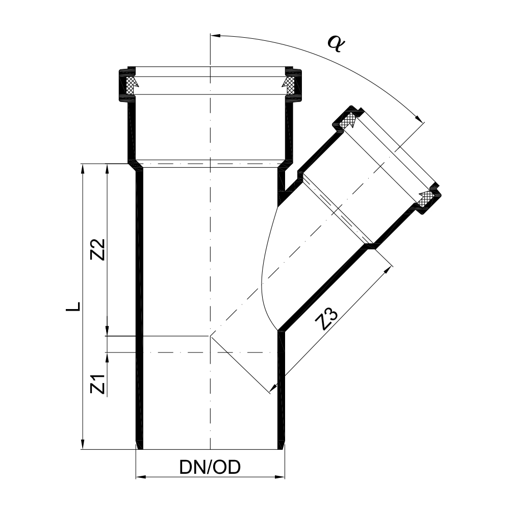 02643 Тройники Tece  - Вид №1