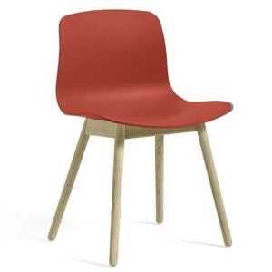 Стул AAC12, красный со светлыми ножками