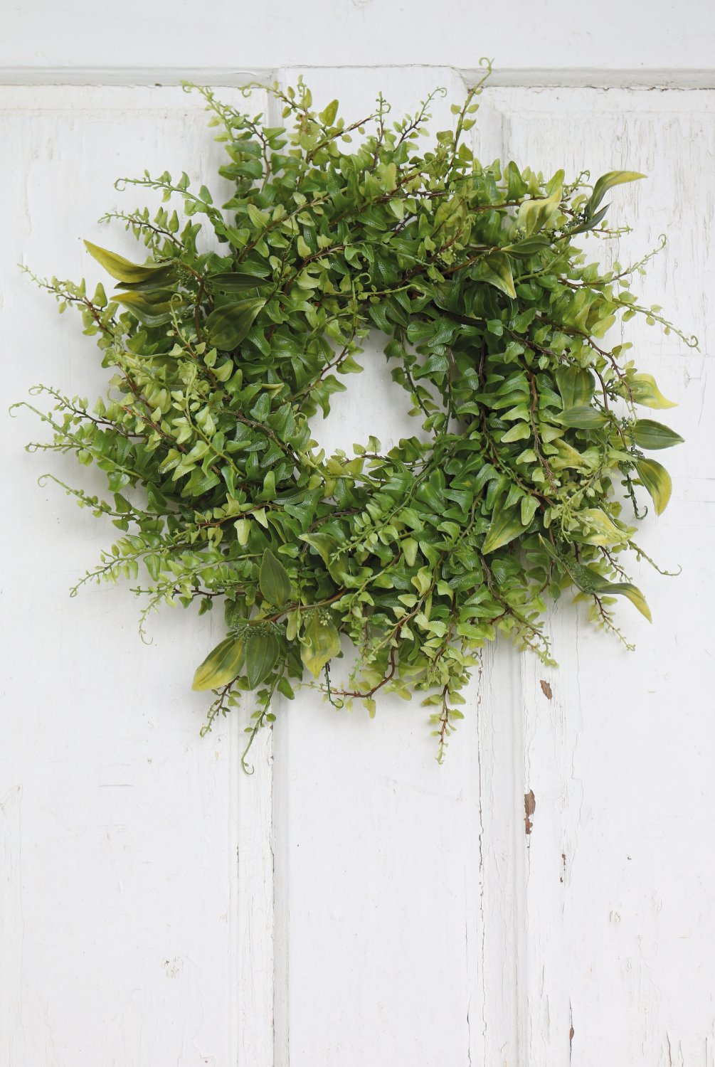 5161 883 a3 Венок из искусственных листьев, смешанный, Ø 30 см, зеленый H-andreas 
