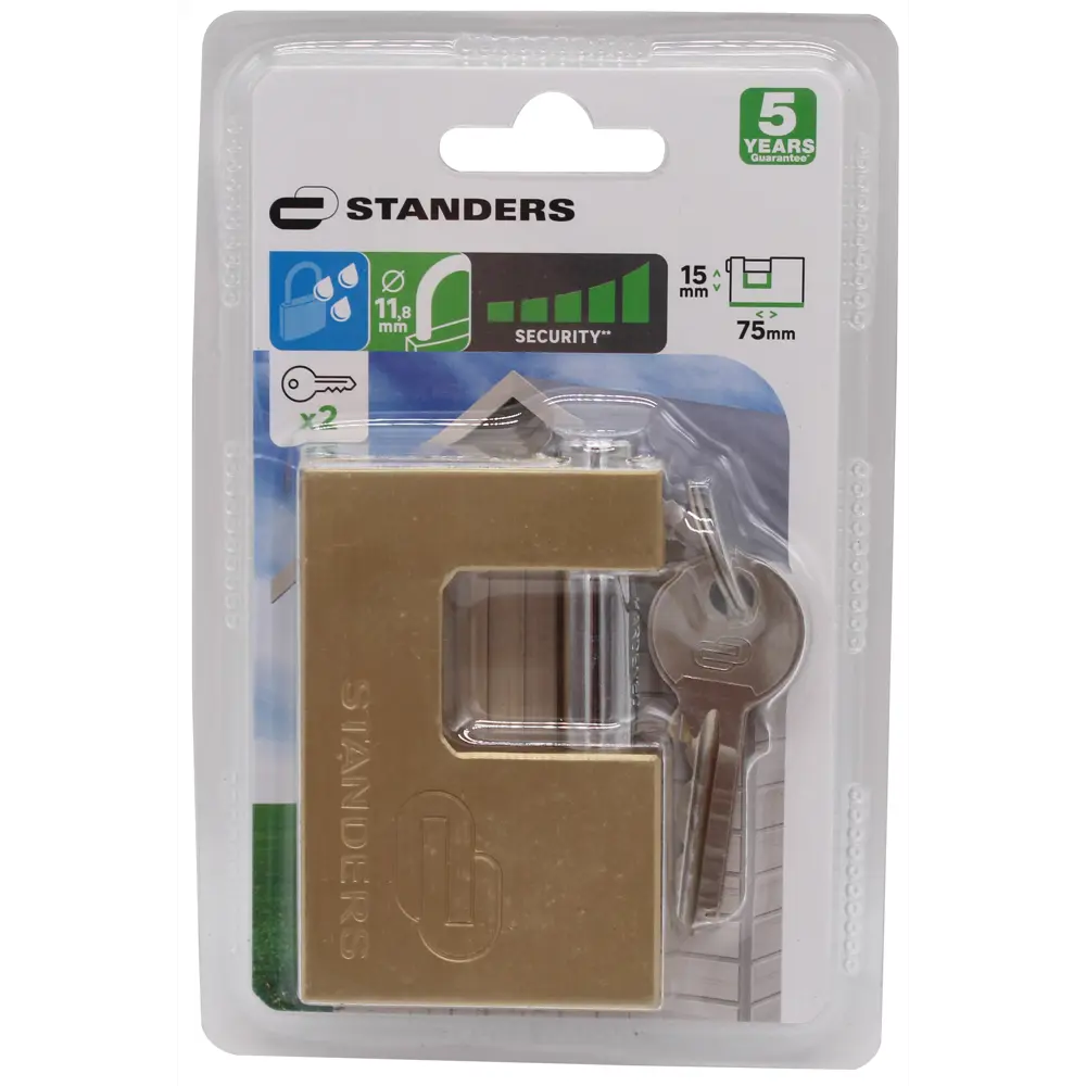 Замок гаражный Standers 75x50 мм, медь 82247280 STLM-2115181  - Вид №2