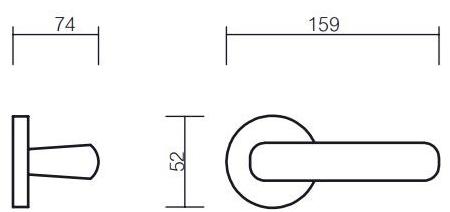 Pasini Ручка из латуни на розетке Princess 3781 - Вид №1